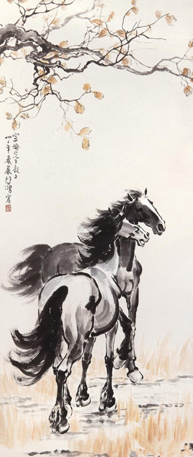 著名画家徐悲鸿精美作品欣赏